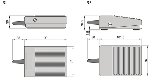 Interruptore-a-pedal-miniatura-FS-1-dimensoes