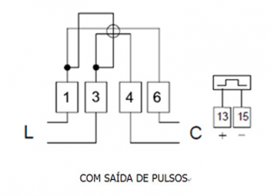 Medidor Eletrônico de Energia Elétrica Apolo Diagrama
