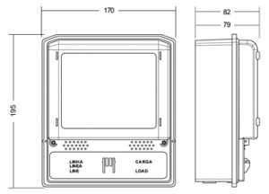 Representação Gráfica do Medidor Eletrônico Cronos 7023