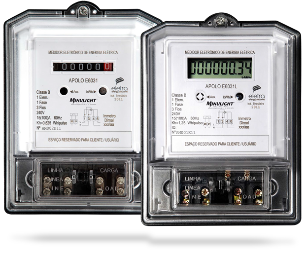 Medidor Eletrônico de Energia Apolo - Minulight