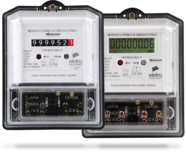 Medidor Eletrônico Monofásico Cronos 6001 e 6021