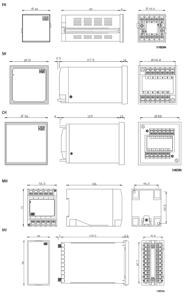 controladores-temperatura-analogicos-MH-1-dimensoes