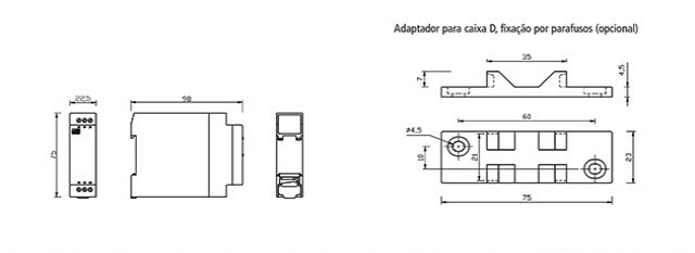 rele-de-nivel-eletronico-Microprocessado-DPX-124-dimensoes