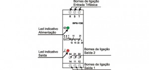 Relé de sequência de fase DPX-136 - Minulight Eletrotécnica