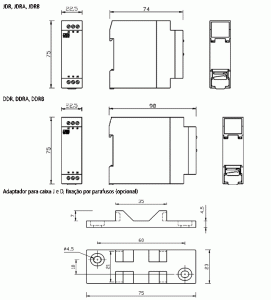 Relés auxiliares Tipo: JDR e DDR