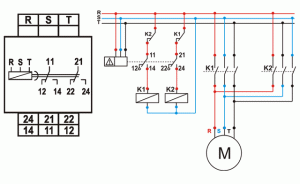Diagrama(s) de ligação - Relés De Falta E Sequência De Fase