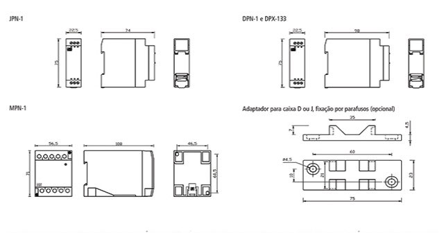 reles-de-nivel-eletronicos-microprocessados-JPN-1-dimensoes