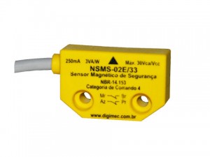 Sensores magnéticos e atuadores codificados de segurança Tipo: NSMC-01/33 E NSMS-02/33 NAMC/01 E NAMS/02