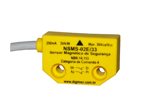 Sensores magnéticos e atuadores codificados de segurança Tipo: NSMC-01/33 E NSMS-02/33 NAMC/01 E NAMS/02