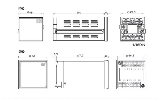 temporizadores-microprocessados-multifuncao-com-duplo-display-tipo-ftmd-e-stmd-dimensoes