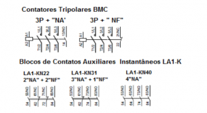 Esquema de Ligação: Minicontator Tripolar BMC