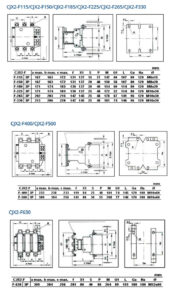 Medidas Dimensionais: Contatores De Potência Tripolares CJX2-F